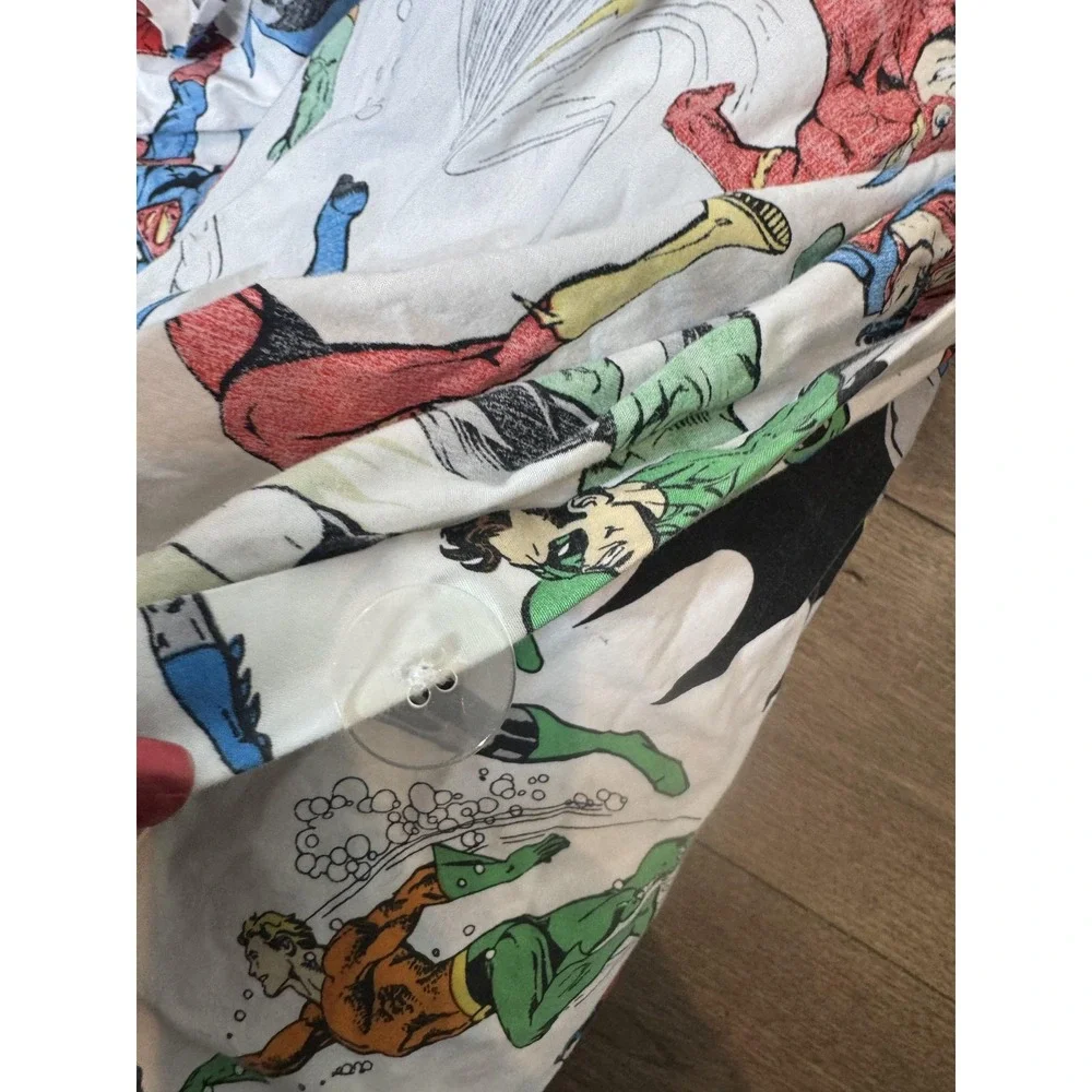 Pottery Barn Kids Justice League Twin Duvet Cover 68x86 DC Superhero Print